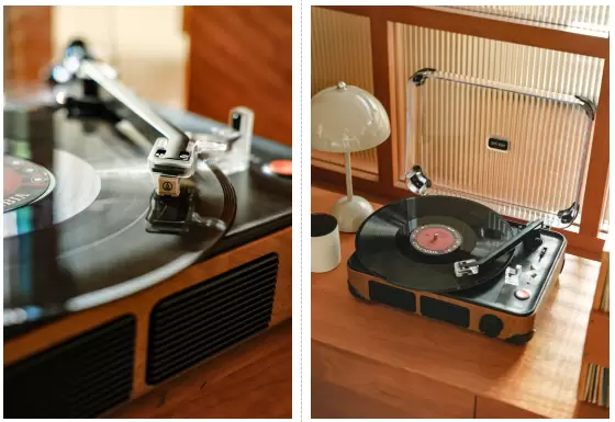 一体式便携黑胶唱机：年轻人的入门新选择，易用与音质兼得(图2)