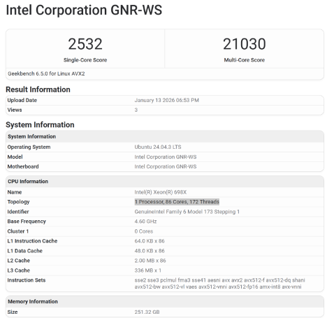 86核旗舰处理器跑分曝光，性能表现未达预期(图2)