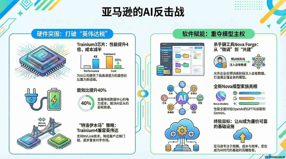 亚马逊自研芯片挑战英伟达垄断地位