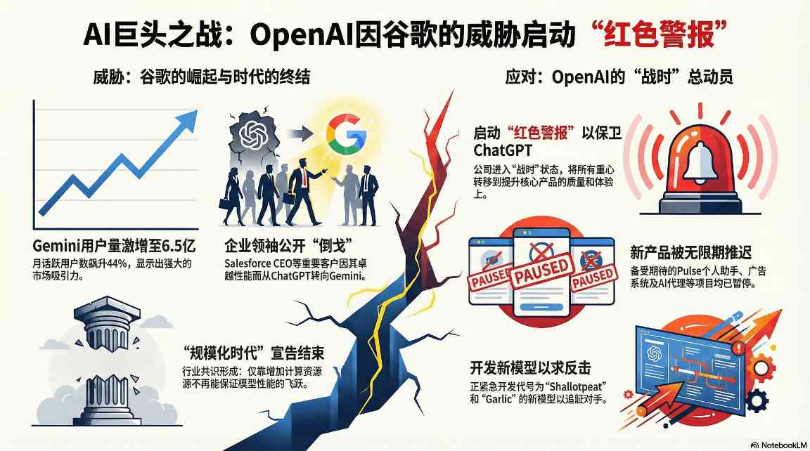 OpenAI紧急应对谷歌挑战，全面收缩战略(图1)