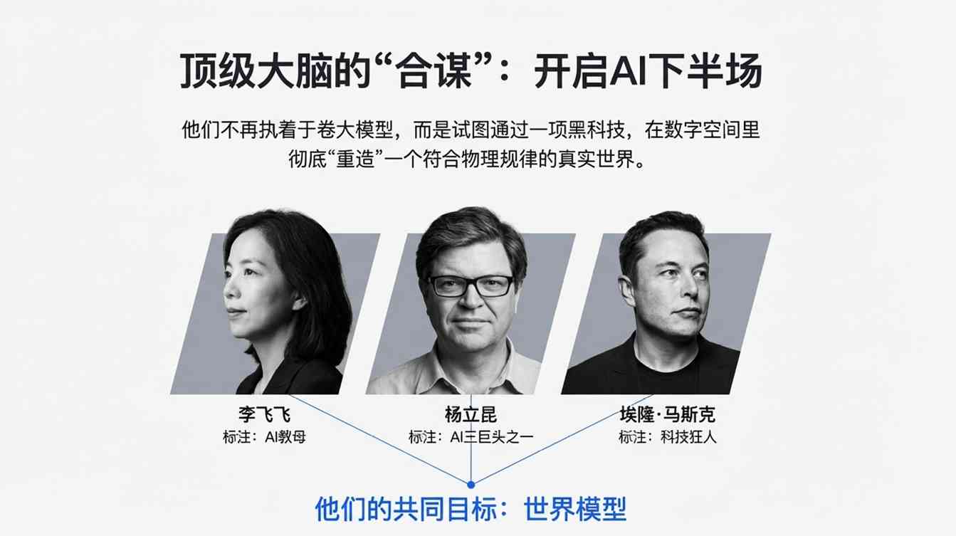 李飞飞 杨立昆 马斯克联手打造AI世界模型(图1)