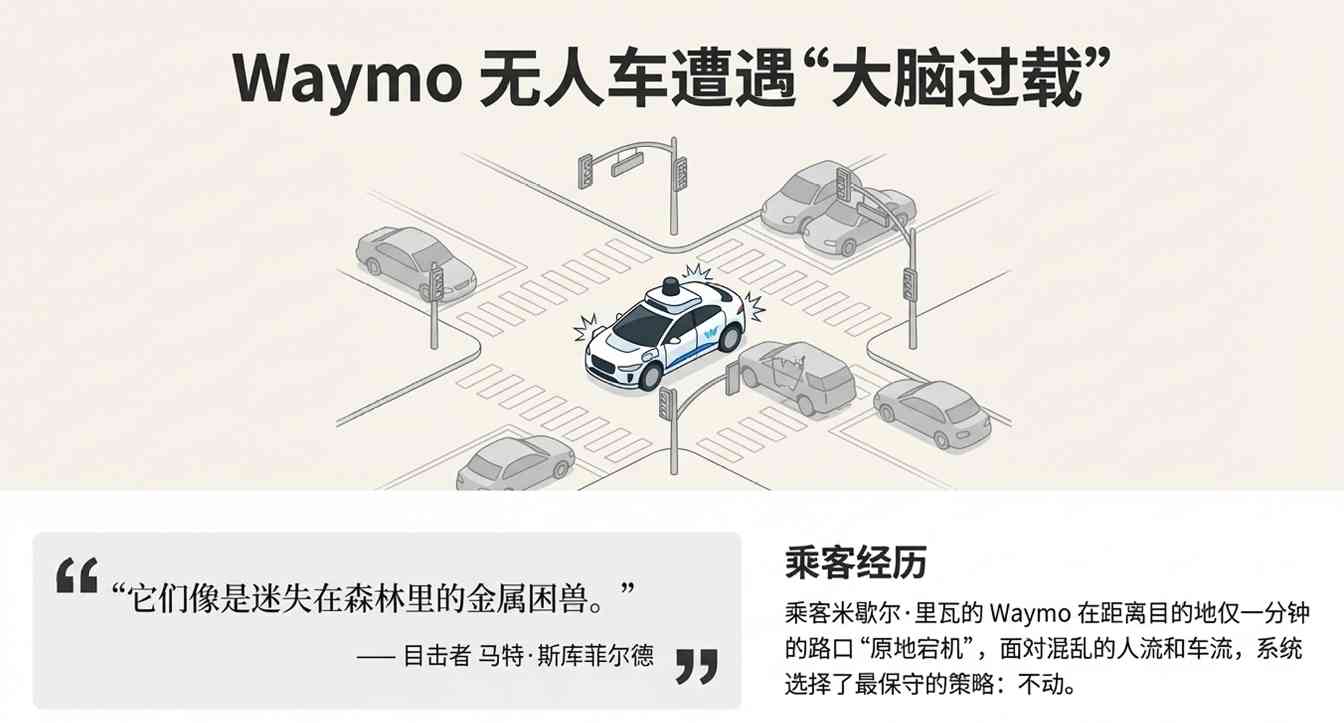 Waymo无人车遇停电集体失灵,马斯克笑看对手困境(图5) 马斯克笑疯了!谷歌无人车街头“装死”,一场大停电,暴露无人驾驶致命伤