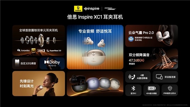 倍思Inspire系列音频新品发布｜专业音质降噪耳机全攻略(图6)