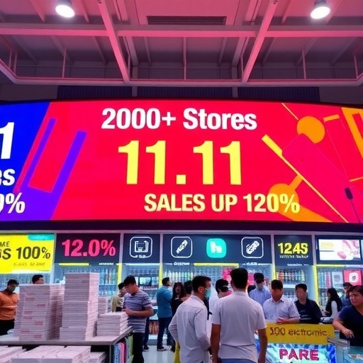 门店数量突破4000家 11.11京东3C数码门店成交额同比增长120%(图1)