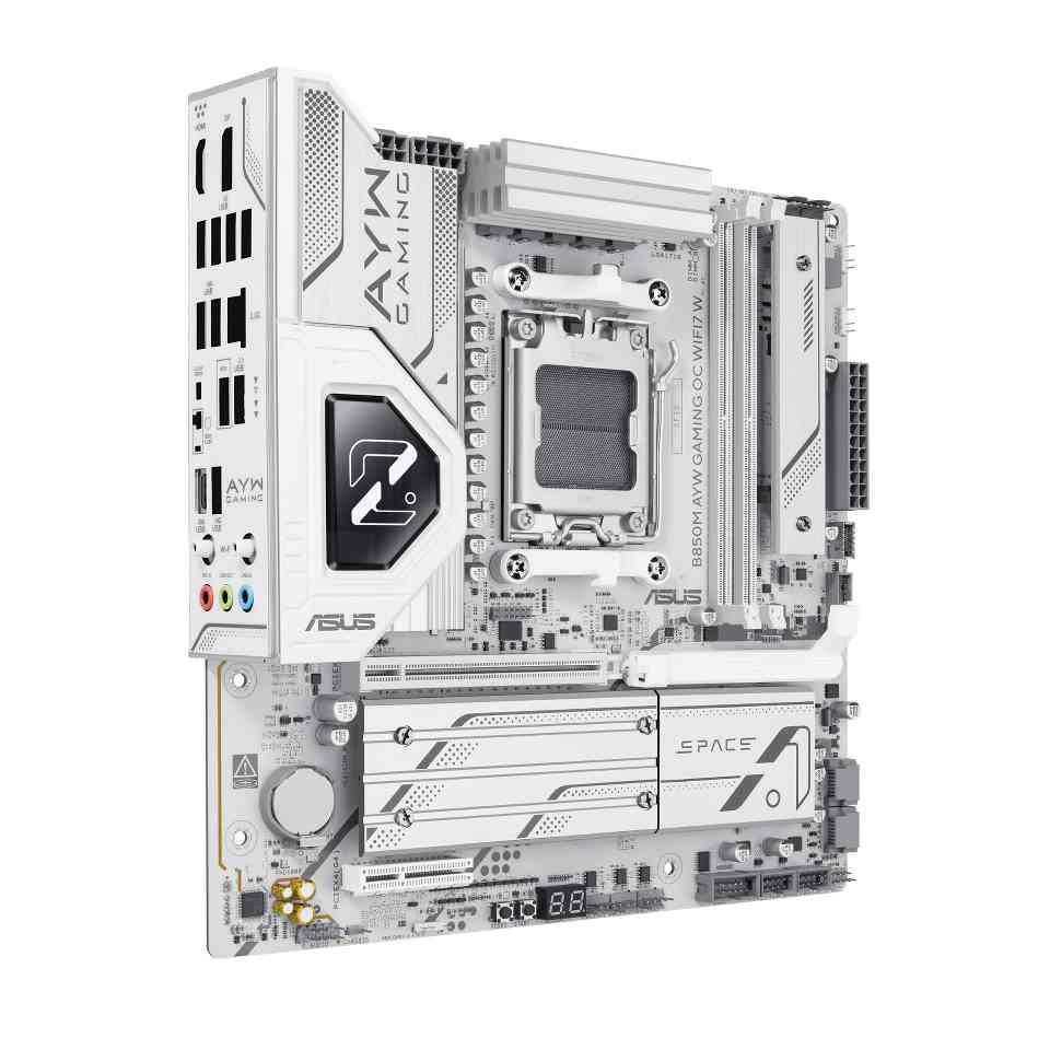 华硕B850M AYW OC WIFI7 W主板开售 白色超频新神器(图8)