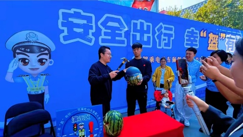 九号“安全出行守护行动”落地淄博 联动淄博交警守护市民出行安全(图5)