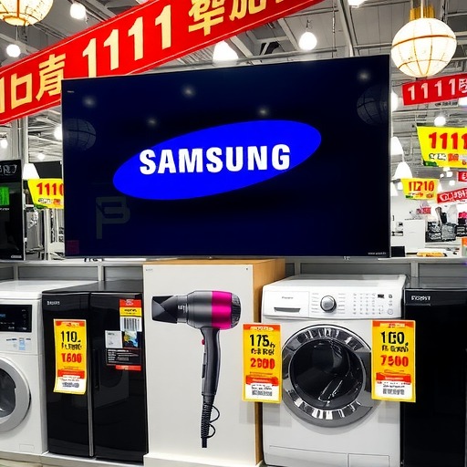 三星巨幕电视、戴森吹风机、海尔洗衣机1111元限量抢，京东11.11家电家居爆款大放价(图2)