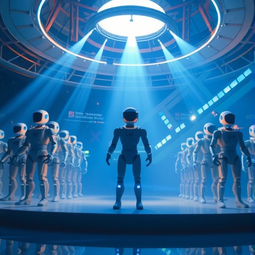 从个体到编队：智元×火花机器人开启机器人光影表演新纪元(图5)