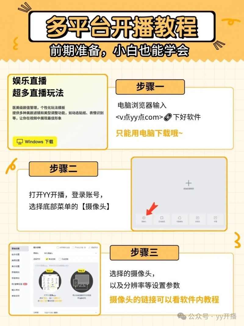 一台电脑就足够，专业直播工具YY开播多平台推流太省心(图5)