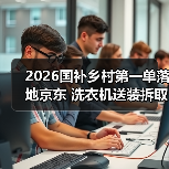 2026国补乡村第一单落地京东 洗衣机送装拆取一次完成