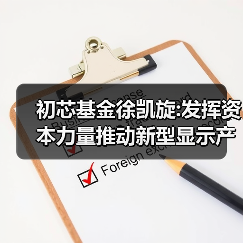 初芯基金徐凯旋:发挥资本力量推动新型显示产业跃进发展(图4) 初芯基金徐凯旋:发挥资本力量推动新型显示产业跃进发展(图4)