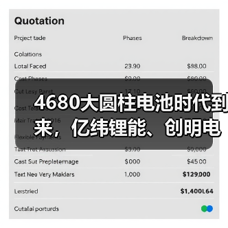 4680大圆柱电池时代到来，亿纬锂能、创明电池多家电池企业蓄势待发（图4）