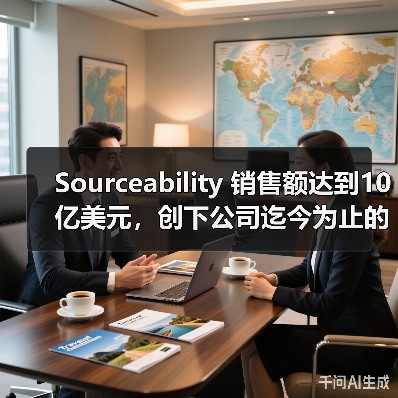 Sourceability 销售额达到10亿美元，创下公司迄今为止的最高收入（图3）