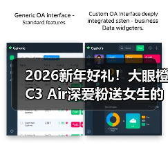 2026新年好礼！大眼橙C3 Air深爱粉送女生的仪式感礼物（图2）