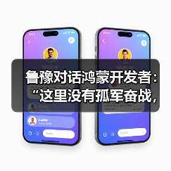 鲁豫对话鸿蒙开发者：“这里没有孤军奋战，只有托付后背的战友”（图2）