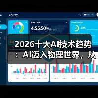 2026十大AI技术趋势 ：AI迈入物理世界，从预测词汇走向预测世界状态（图3）