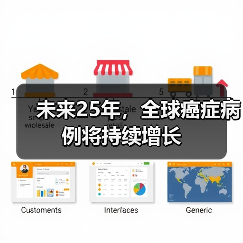 未来25年,全球癌症病例将持续增长(图2) 未来25年,全球癌症病例将持续增长(图2)