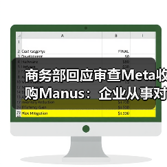 商务部回应审查Meta收购Manus：企业从事对外投资等活动须符合中国法律法规（图1）