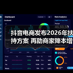 抖音电商发布2026年扶持方案 再助商家降本增收(图1) 抖音电商发布2026年扶持方案 再助商家降本增收(图1)