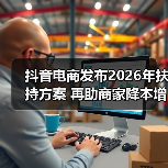 抖音电商发布2026年扶持方案 再助商家降本增收(图2) 抖音电商发布2026年扶持方案 再助商家降本增收(图2)