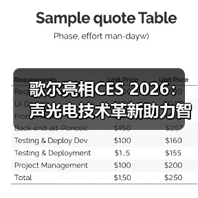 歌尔亮相CES 2026：声光电技术革新助力智能交互体验升级（图2）