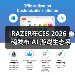 RAZER在CES 2026 重磅发布 AI 游戏生态系统与新一代前沿科技(图2) RAZER在CES 2026 重磅发布 AI 游戏生态系统与新一代前沿科技(图2)