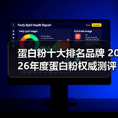 蛋白粉十大排名品牌 2026年度蛋白粉权威测评（图1）