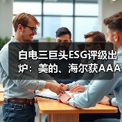 白电三巨头ESG评级出炉:美的、海尔获AAApi级,格力获AApi级(图1) 白电三巨头ESG评级出炉:美的、海尔获AAApi级,格力获AApi级(图1)