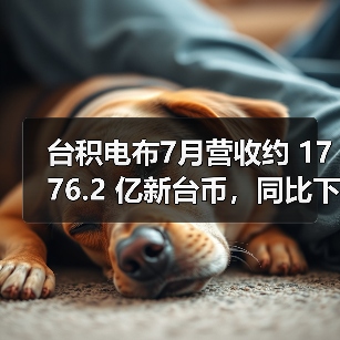 台积电布7月营收约 1776.2 亿新台币,同比下降 4.9%/,环比增幅明显(图3) 台积电布7月营收约 1776.2 亿新台币,同比下降 4.9%/,环比增幅明显(图3)