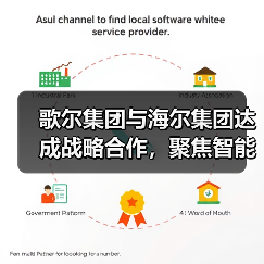 歌尔集团与海尔集团达成战略合作,聚焦智能家电等领域(图1) 歌尔集团与海尔集团达成战略合作,聚焦智能家电等领域(图1)