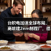 台积电加速全球布局，高雄建2nm制程厂，德国38亿美元建厂.