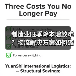 制造业旺季降本增效难？物流解决方案如何破局？（图1）