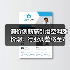 铜价创新高引爆空调涨价潮,行业调整将至?(图1) 铜价创新高引爆空调涨价潮,行业调整将至?(图1)