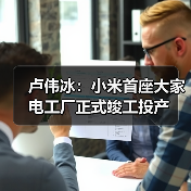 卢伟冰:小米首座大家电工厂正式竣工投产(图3) 卢伟冰:小米首座大家电工厂正式竣工投产(图3)