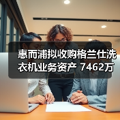 惠而浦拟收购格兰仕洗衣机业务资产 7462万元拿下!(图3) 惠而浦拟收购格兰仕洗衣机业务资产 7462万元拿下!(图3)