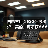 白电三巨头ESG评级出炉:美的、海尔获AAApi级,格力获AApi级(图1) 白电三巨头ESG评级出炉:美的、海尔获AAApi级,格力获AApi级(图1)