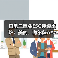 白电三巨头ESG评级出炉:美的、海尔获AAApi级,格力获AApi级(图1) 白电三巨头ESG评级出炉:美的、海尔获AAApi级,格力获AApi级(图1)