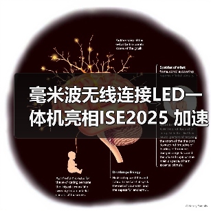 毫米波无线连接LED一体机亮相ISE2025 加速实现“大、薄、美”(图2) 毫米波无线连接LED一体机亮相ISE2025 加速实现“大、薄、美”(图2)