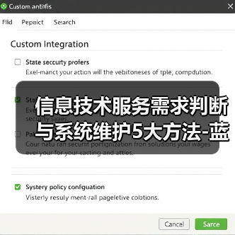 信息技术服务需求判断与系统维护5大方法-蓝帝科技经验分享（图4）
